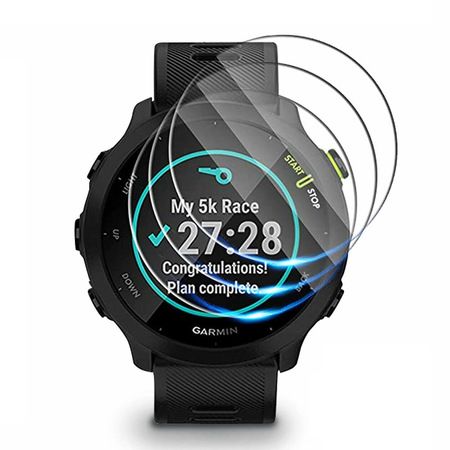 3X For Garmin Forerunner 955 Solar 255S/Music 255/Music Tempered Glass Screen Protector – clean white background main image