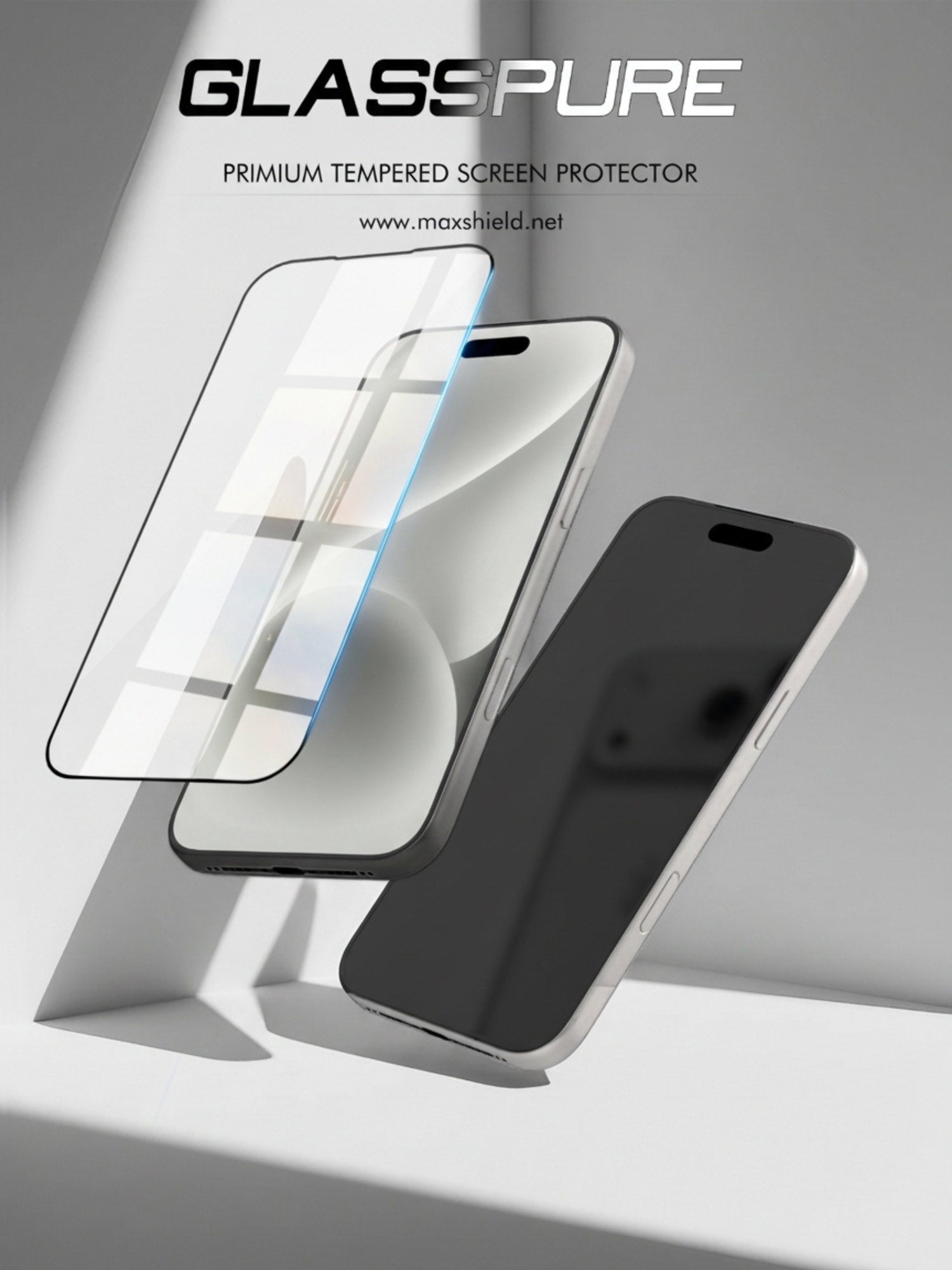 MAXSHIELD For iPhone 17 Pro Max Air Full Clear Tempered Glass Screen Protector