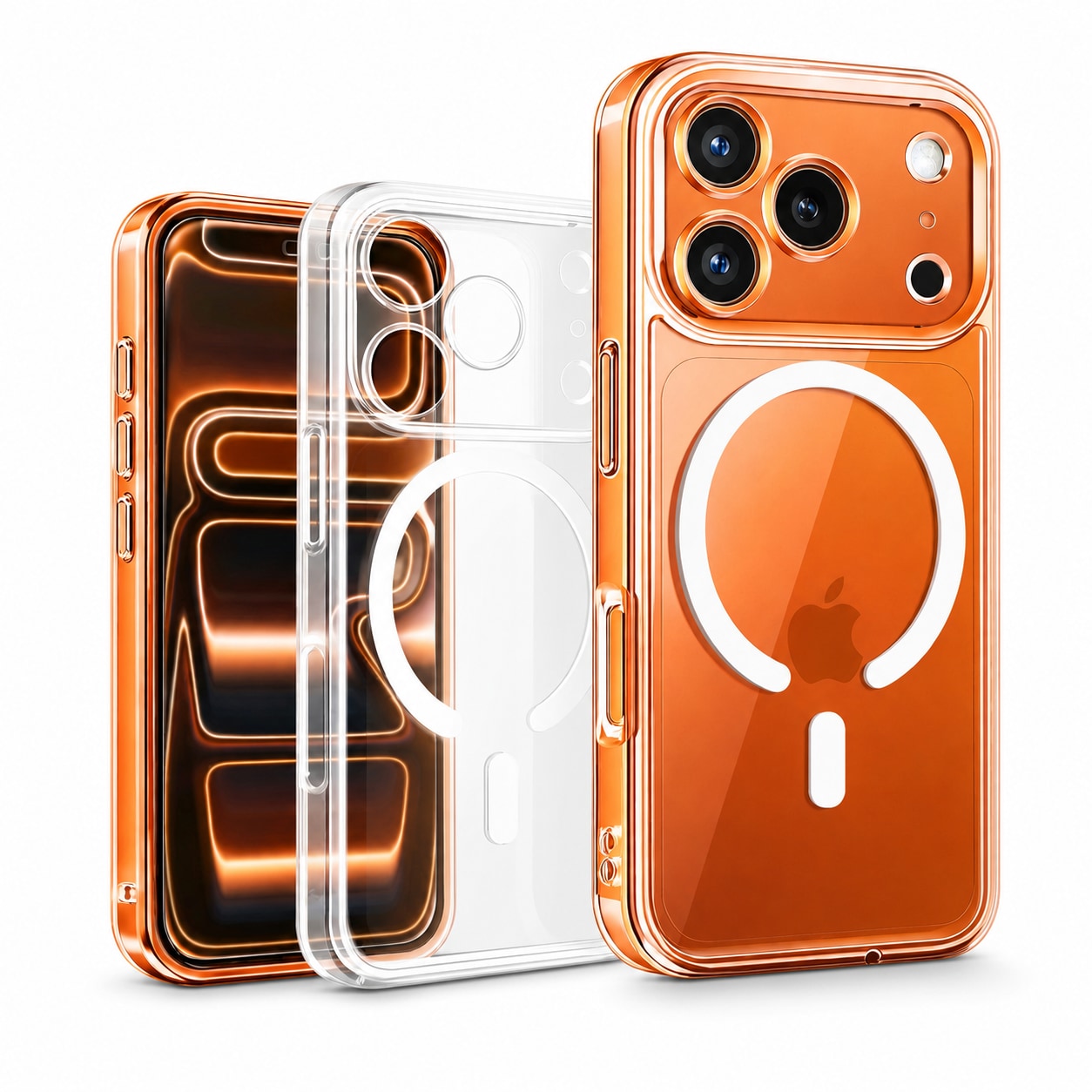 Clear Magnetic Shockproof Case for iPhone 13 Series - main image