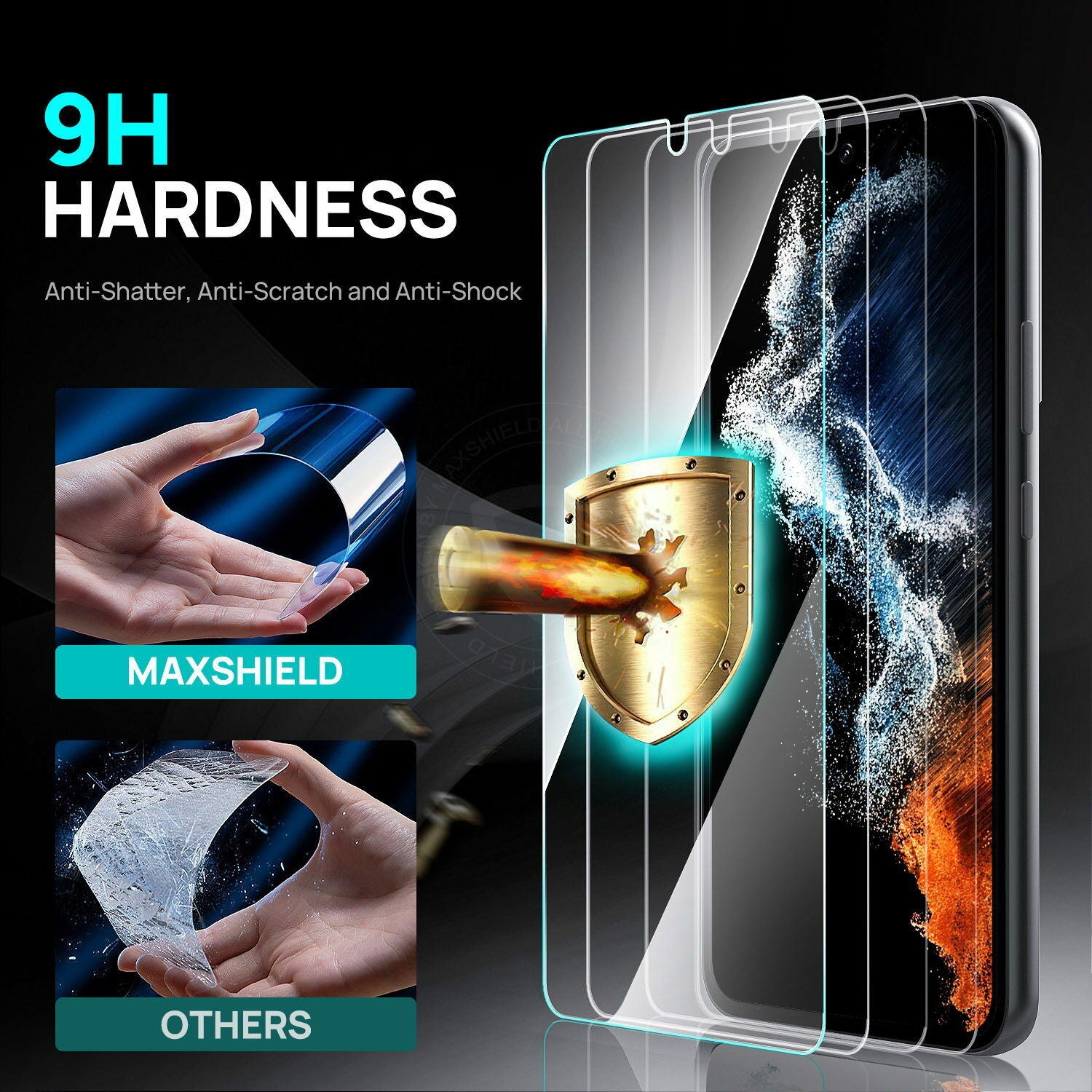 For Samsung Galaxy S23 FE Privacy Glass Screen Protector