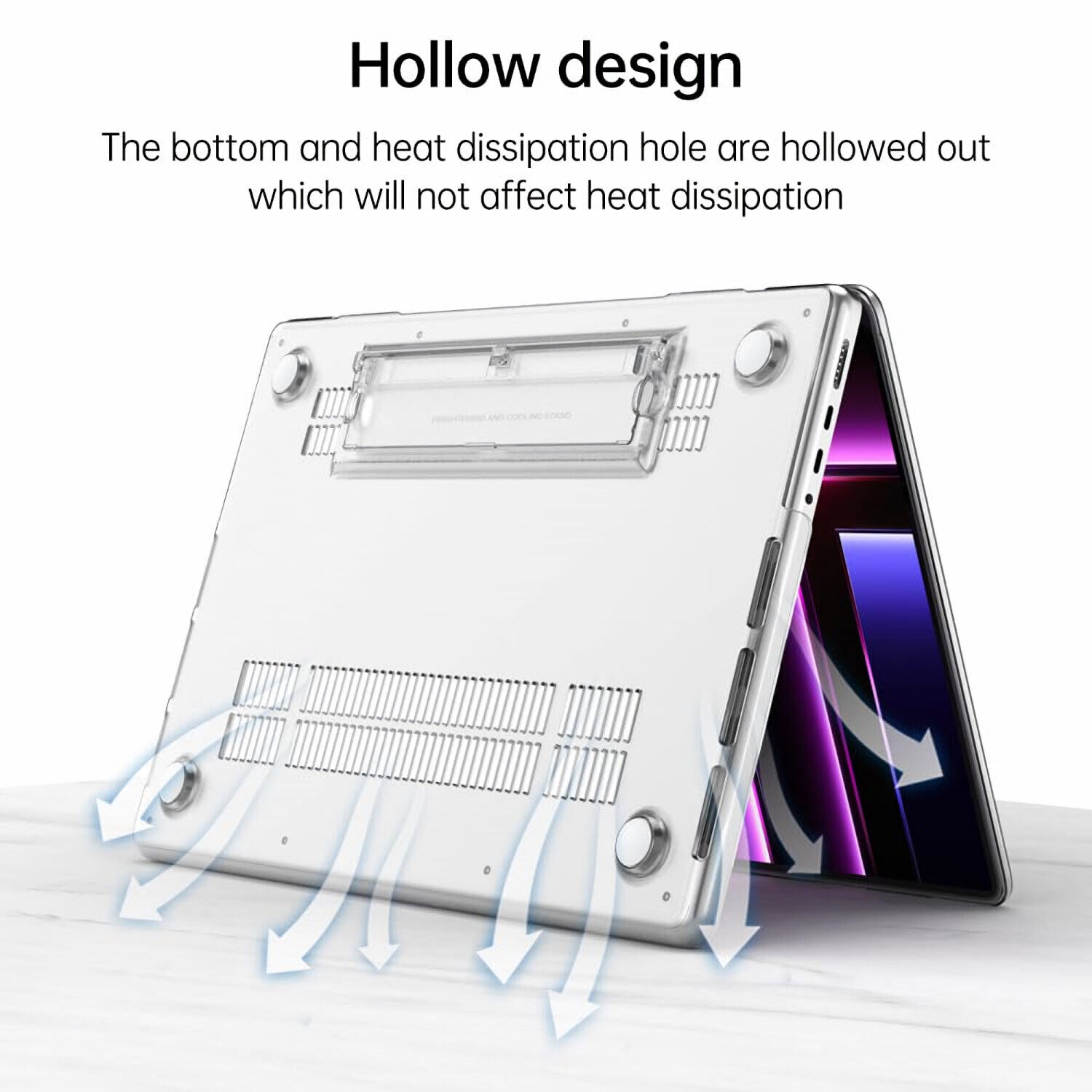 For Macbook Air Pro 13" 14" 15" 16" M2 M3 Clear Case A2681 A2337 A2941 A2338
