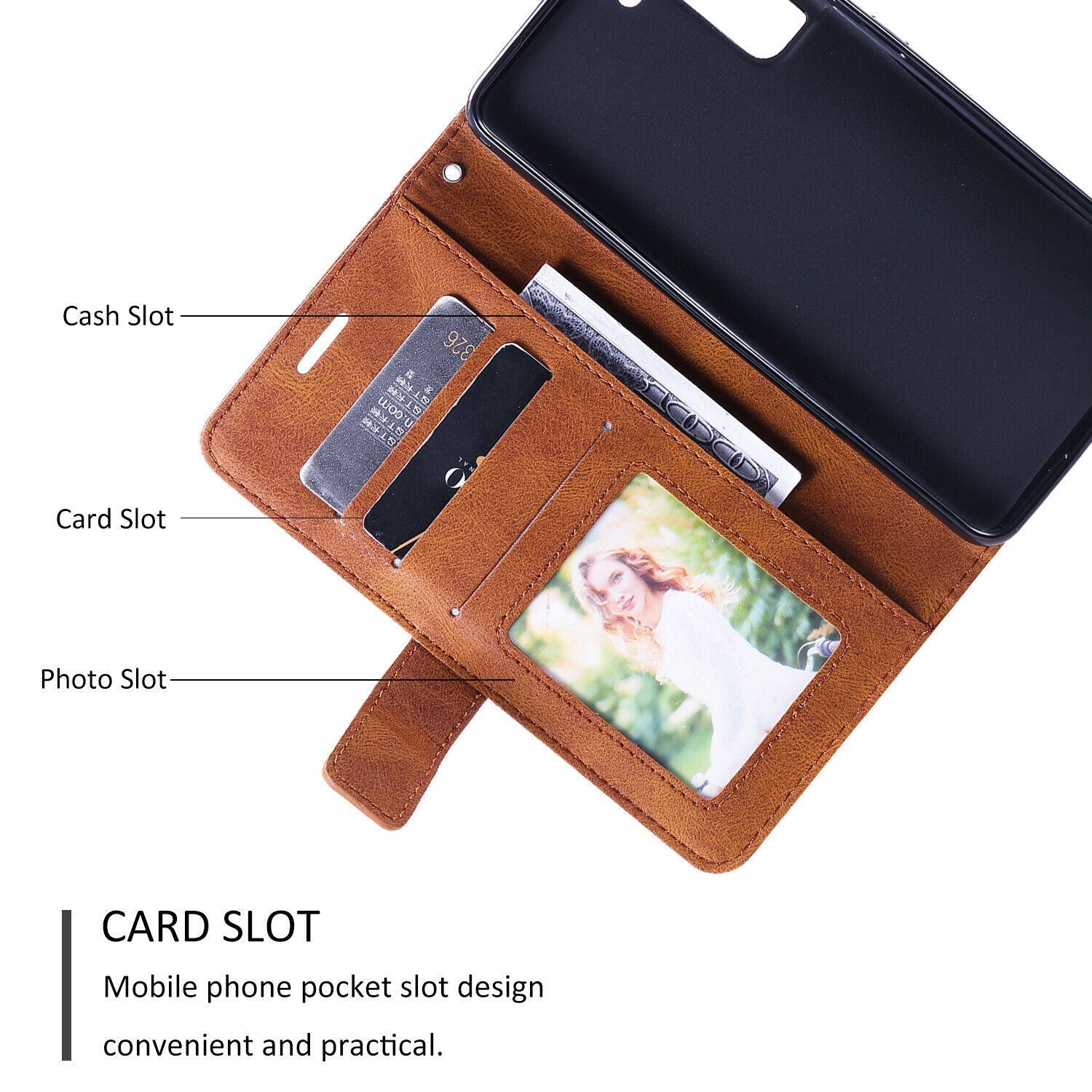 For OPPO A18 A78 A98 A38 A58 Reno 10 5G Case Wallet Leather Card Flip Case Cover
