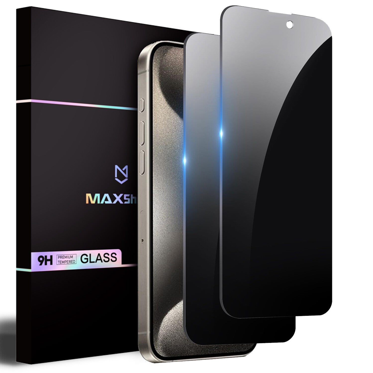2XFor iPhone 17 Pro Max Air Privacy Tempered Glass Screen Protector