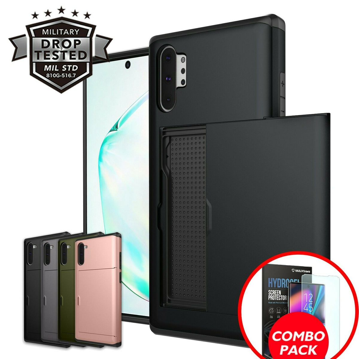 Samsung Galaxy Note 10 Case Maxshield Slim Shockproof Bumper Cover