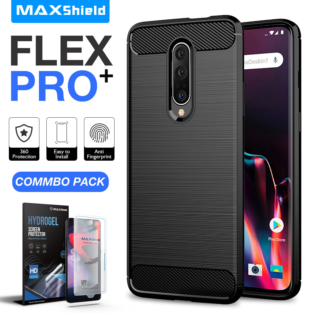Oneplus 6T Case , Slim-Fit HEAVY DUTY Bumper Case Cover