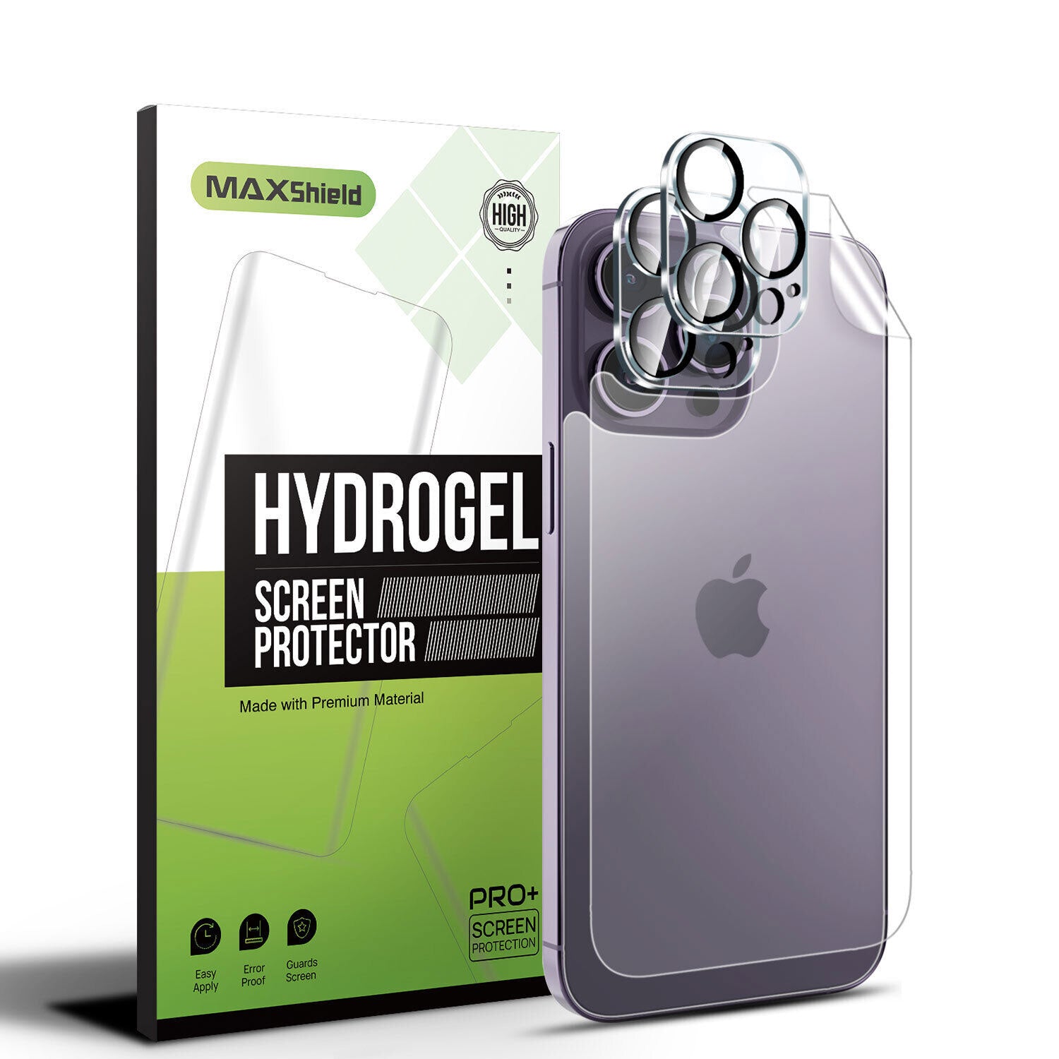 For iPhone 14 Plus Pro Max Hydrogel Back Screen Protector Lens Camera Edge Flim