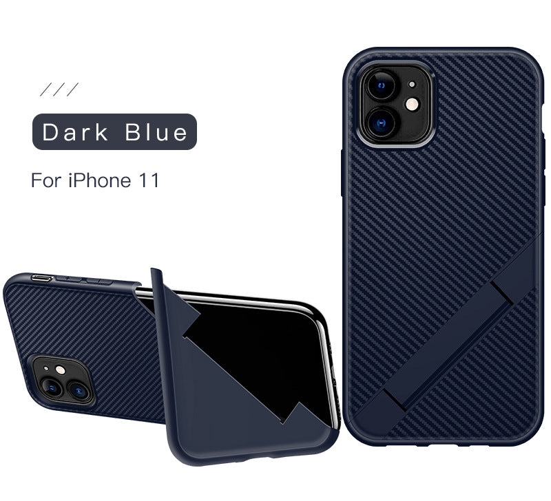 Origami PU Leather Stand Shockproof Sim Case for iPhone 11