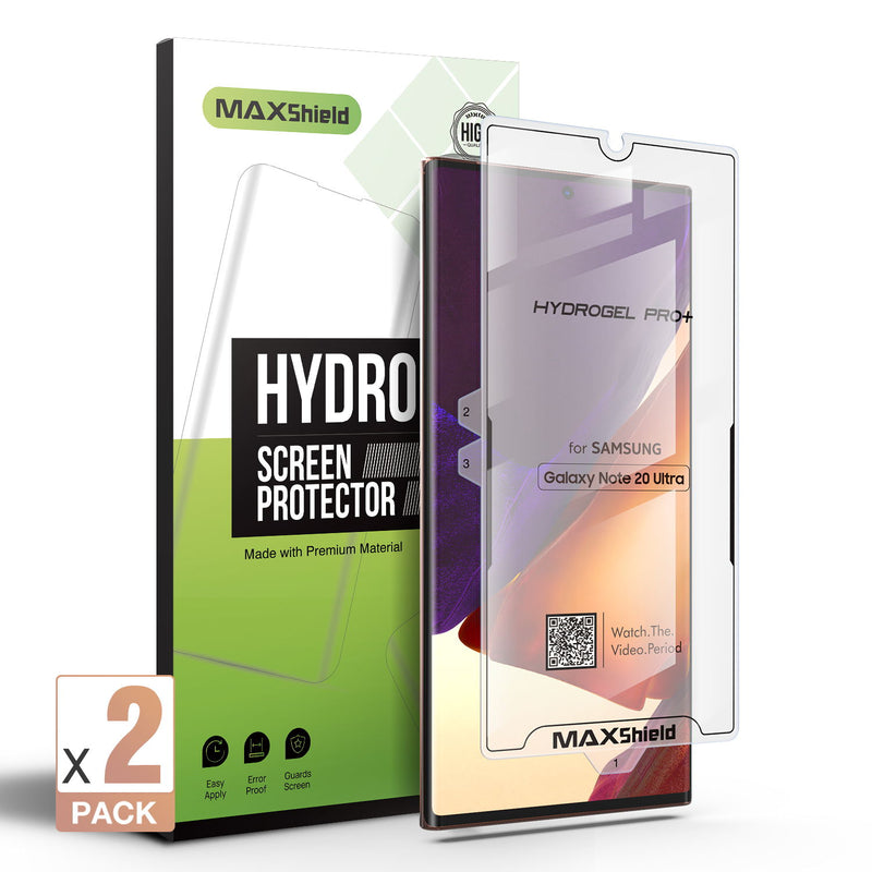 2X GALAXY NOTE 20 Ultra 4G 5G MAXSHIELD Hydrogel Film Screen Protector