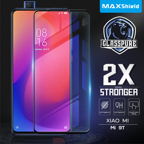 Xiaomi Mi 9T MAXSHIELD Full Cover Tempered Glass Screen Protector