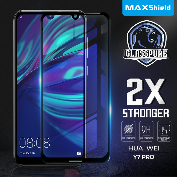 Huawei Y7 2019 Full Coverag Tempered Glass Screen Protector