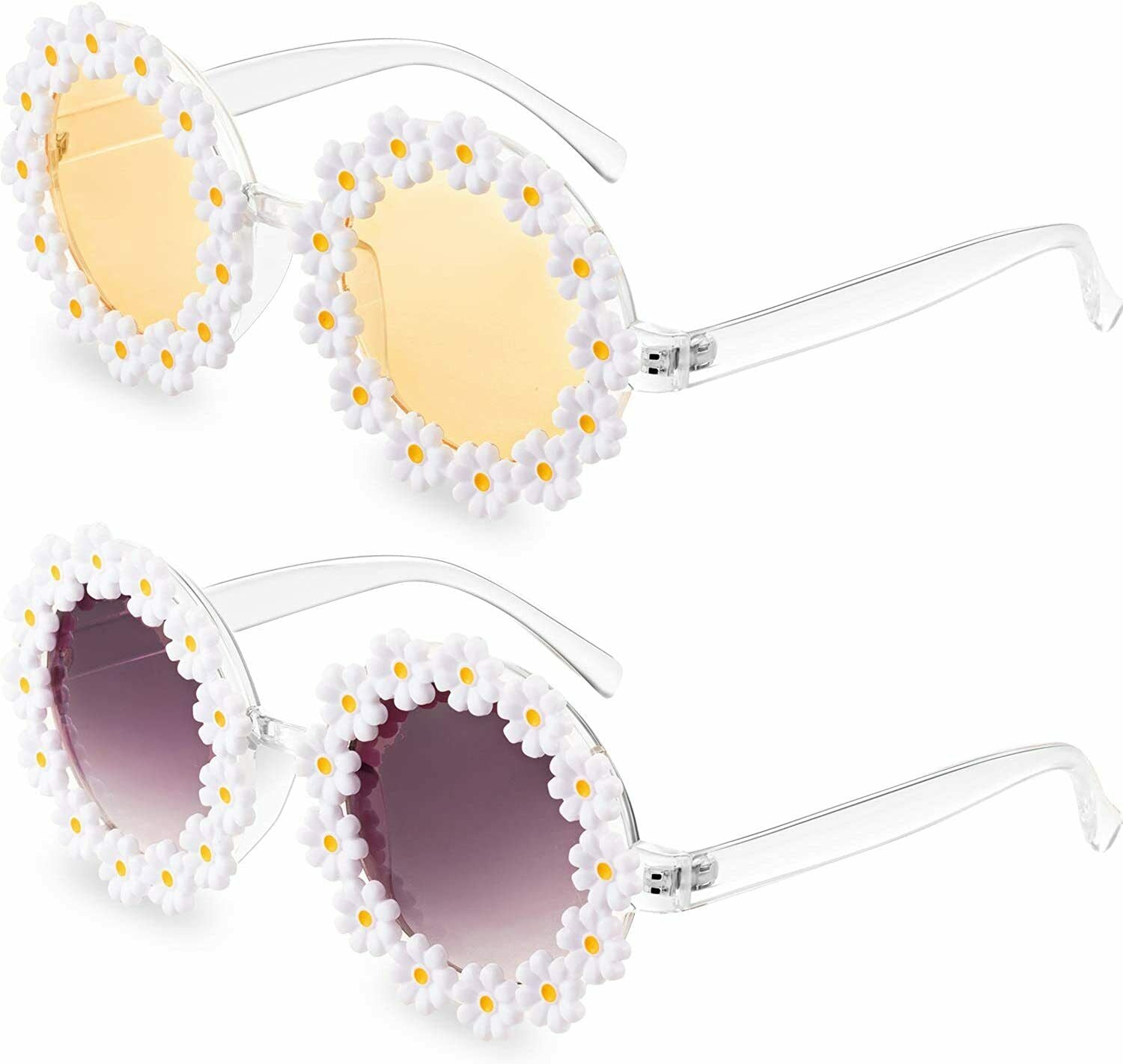 Fashion Women Vintage Cat Eye Sunglasses Retro Rapper Glasses Flower Goggles
