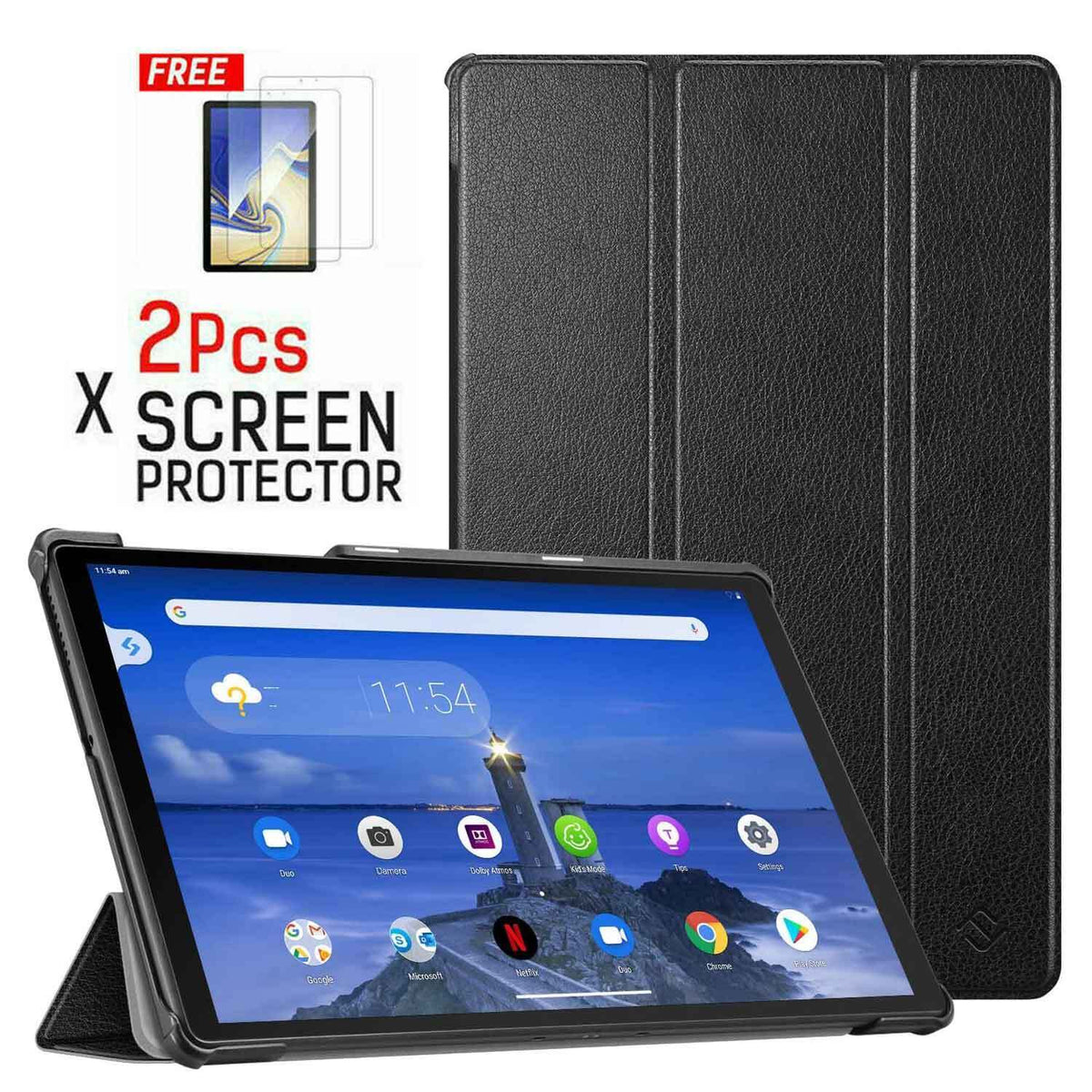 For Lenovo Tab M10 Plus 3rd Case Magnetic Leather Cover