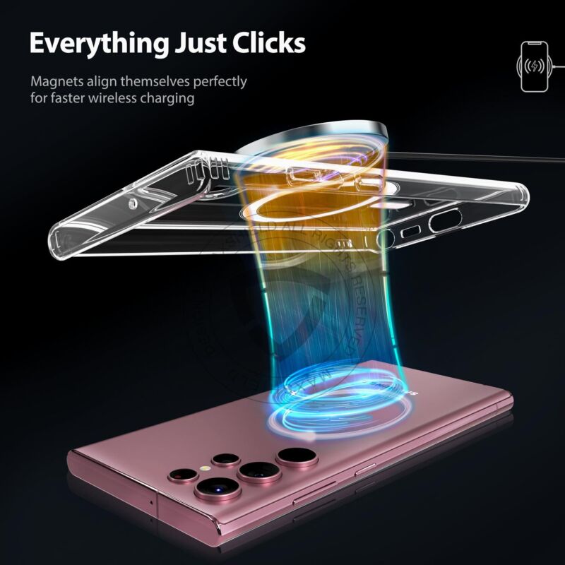For Samsung Galaxy S22 Ultra Plus Case Clear Magsafe Shockproof Magentic Cover