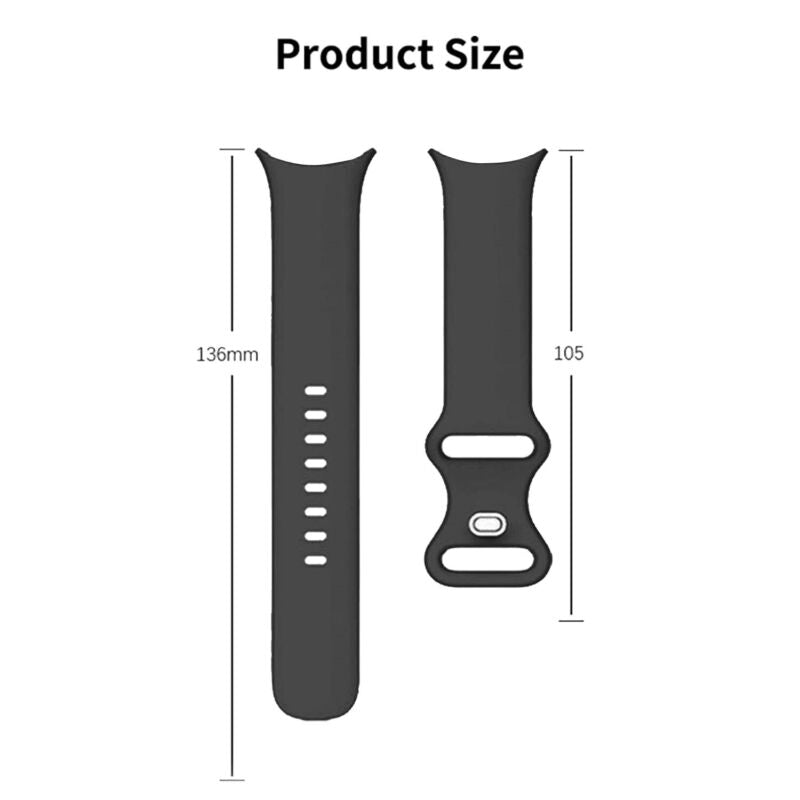 For Google Pixel Watch Band Strap Replacement Soft Silicone Sport Wristband 2022