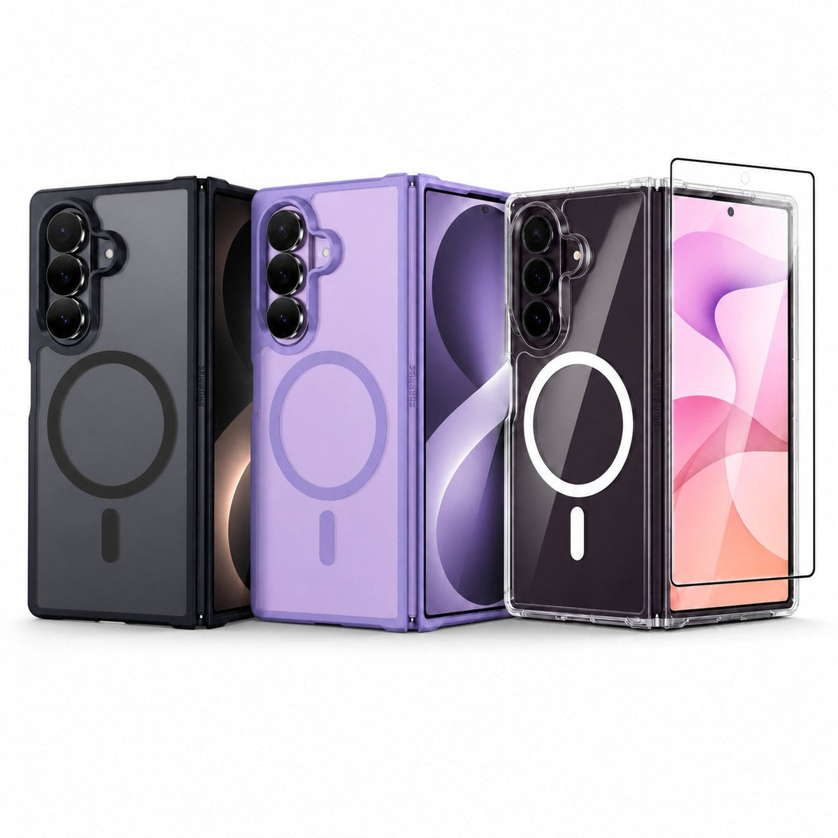 Samsung Galaxy Z Fold 8 magnetic matte clear case available from iCase Australia