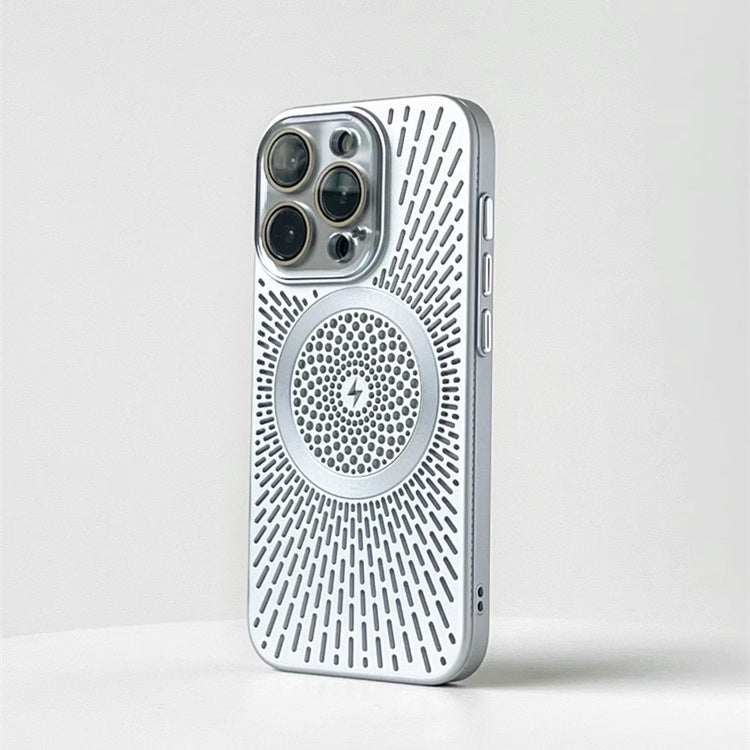 For iPhone 15 14 Pro Max Case Shockproof Magnetic Luxury Heat Dissipation Cover