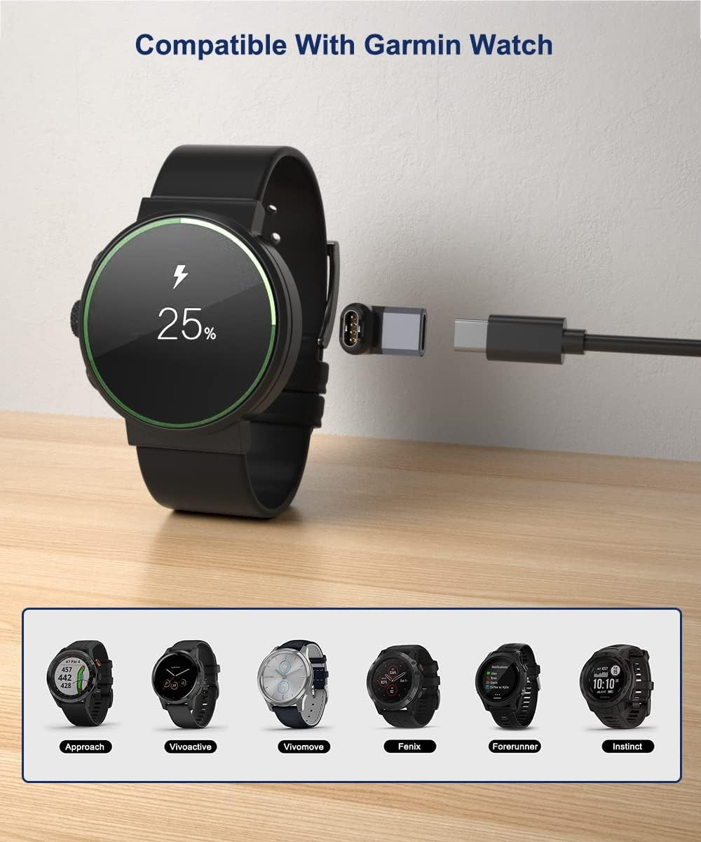 USB-C Charger Cable Adapter for Garmin Watches - image 2