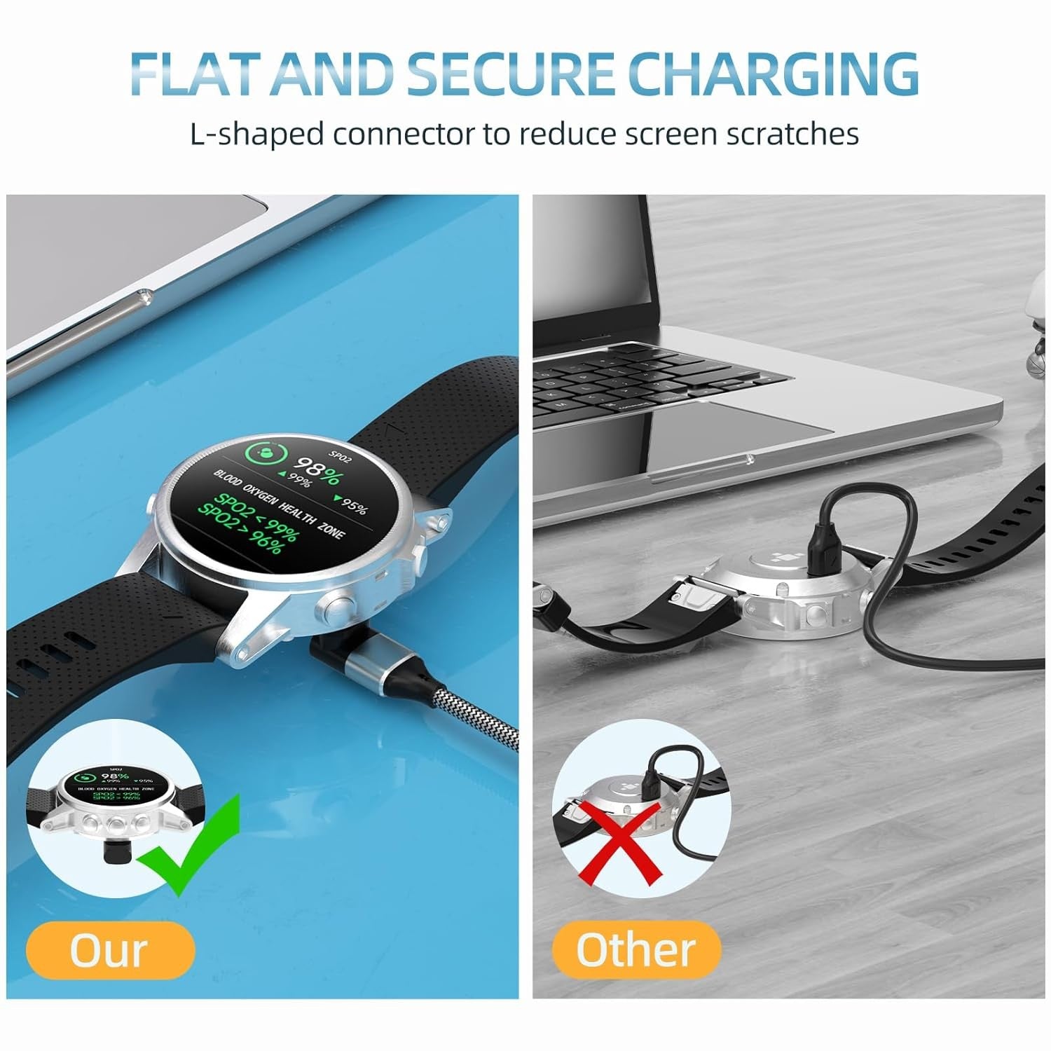 USB-A and USB-C Charger Cable for Garmin Watches - image 7