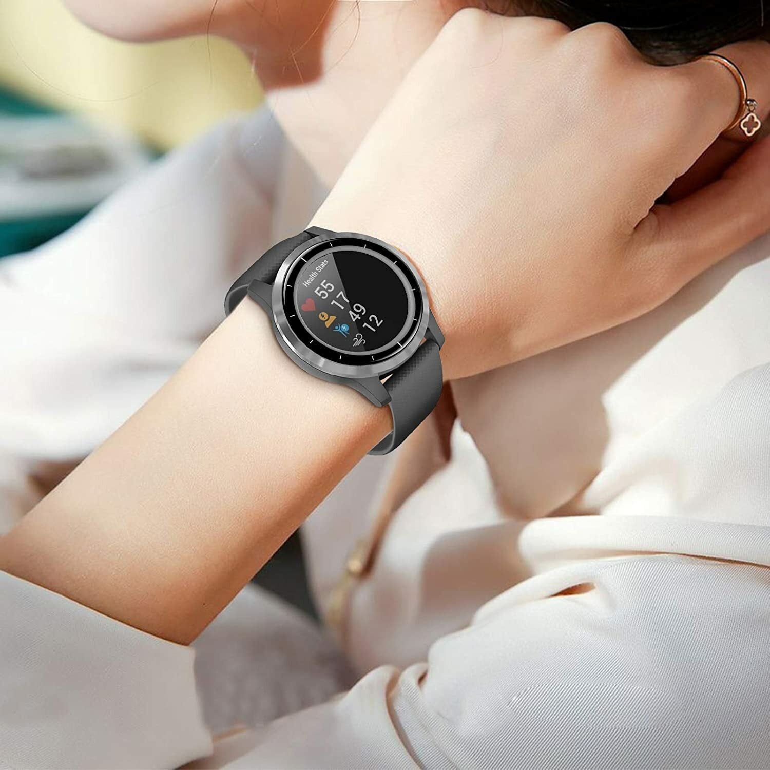3 Pack Full-Cover Screen Protector for Garmin Venu and Vivoactive - image 6