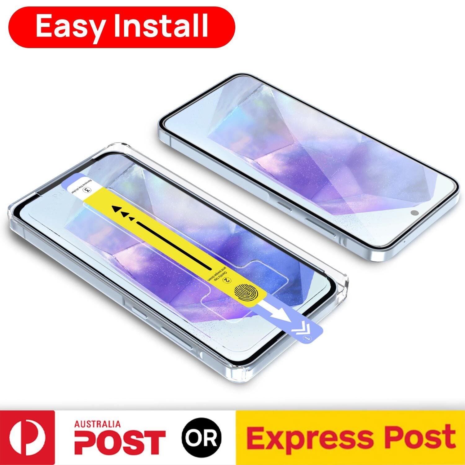 For Samsung Galaxy A16 A17 A27 A36 A37 A56 A57 Easy-Install Glass Screen Protector - image 7