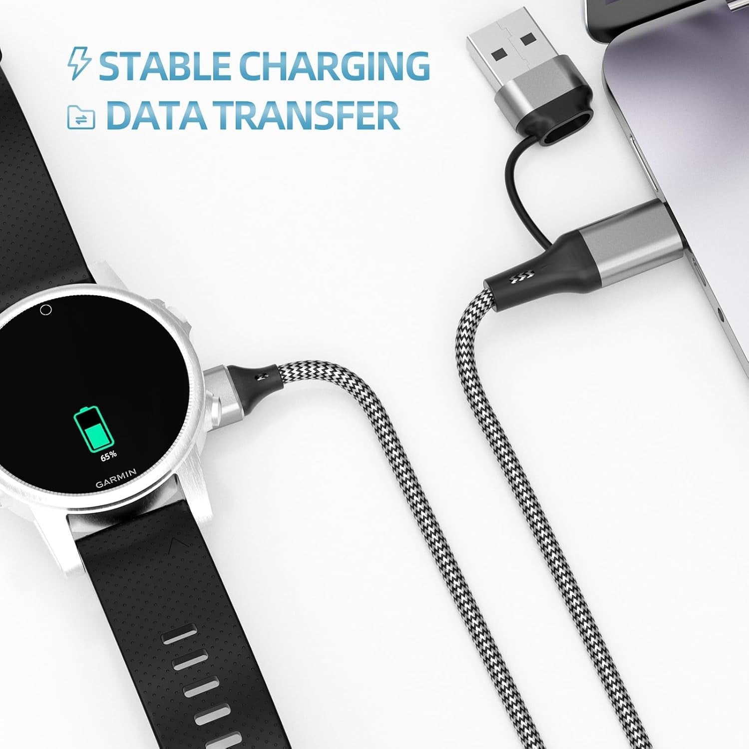 USB-A and USB-C Charger Cable for Garmin Watches - image 8