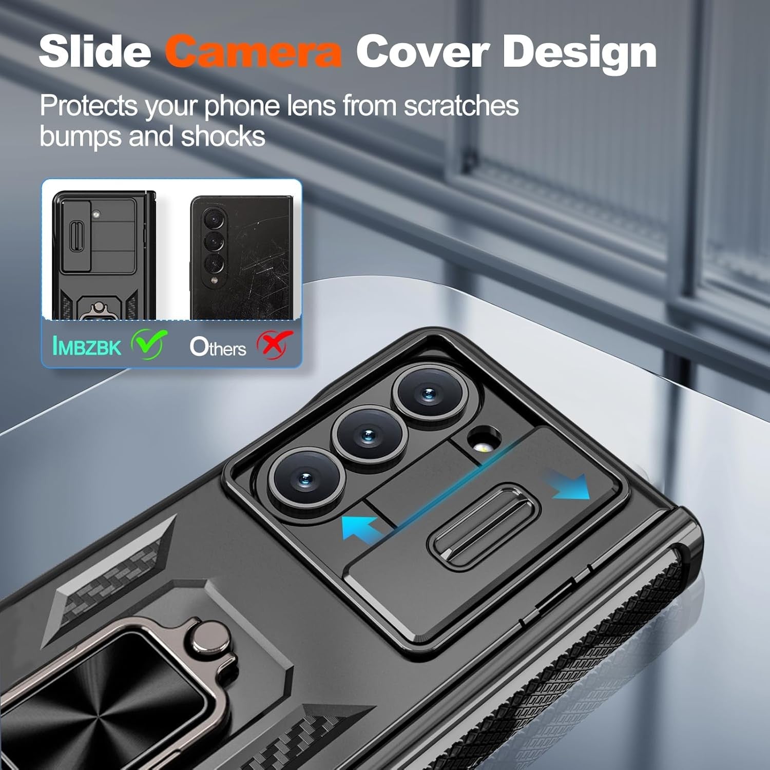 For Samsung Galaxy Z Fold 8 / Fold 8 Ultra Heavy Duty Ring Kickstand Shockproof Case - image 4