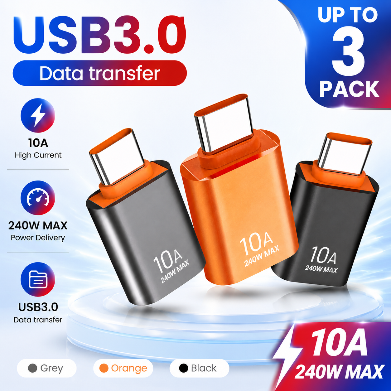 10A USB-C to USB-A OTG Adapter - image 1