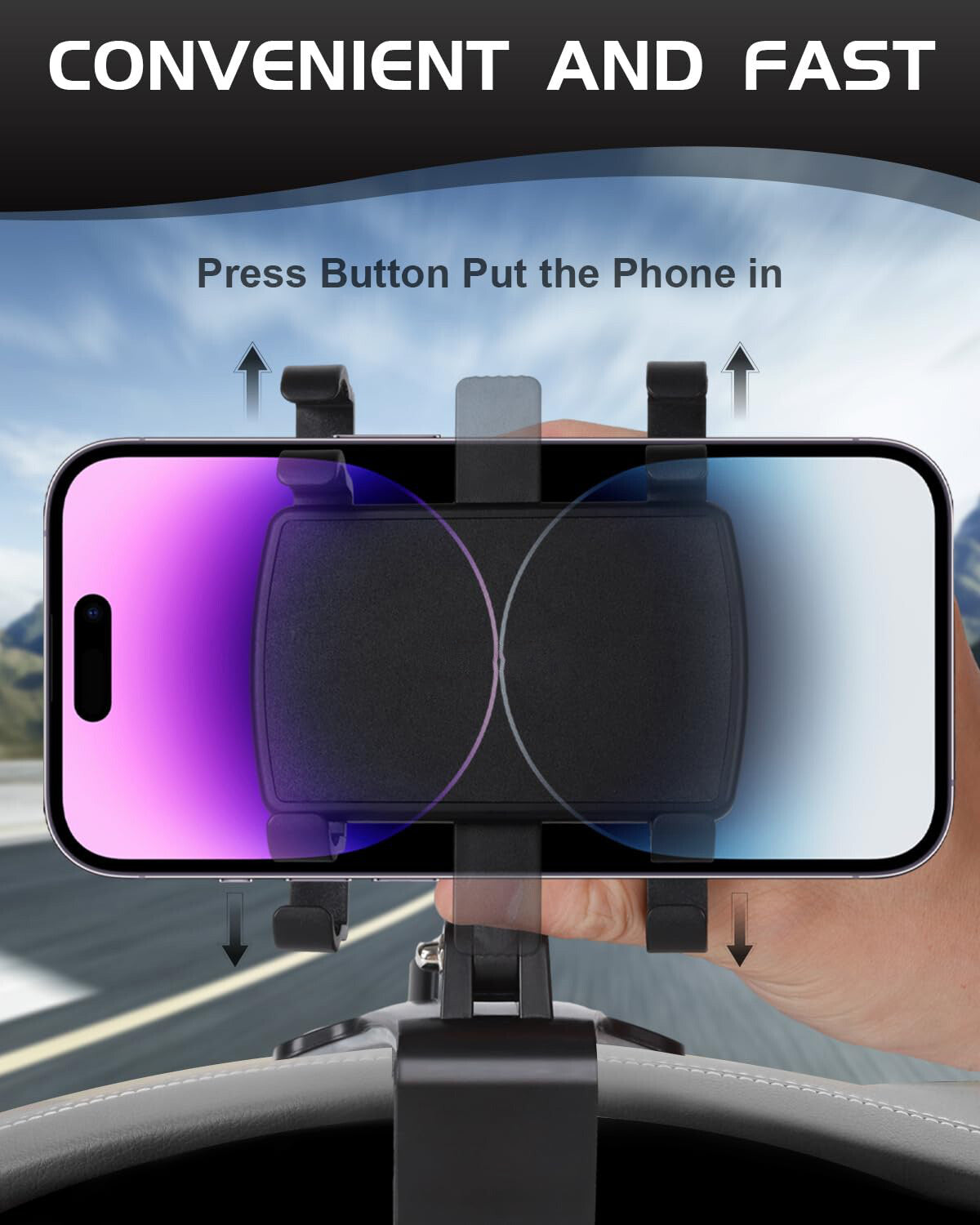 Dashboard Clip Car Phone Mount - image 5