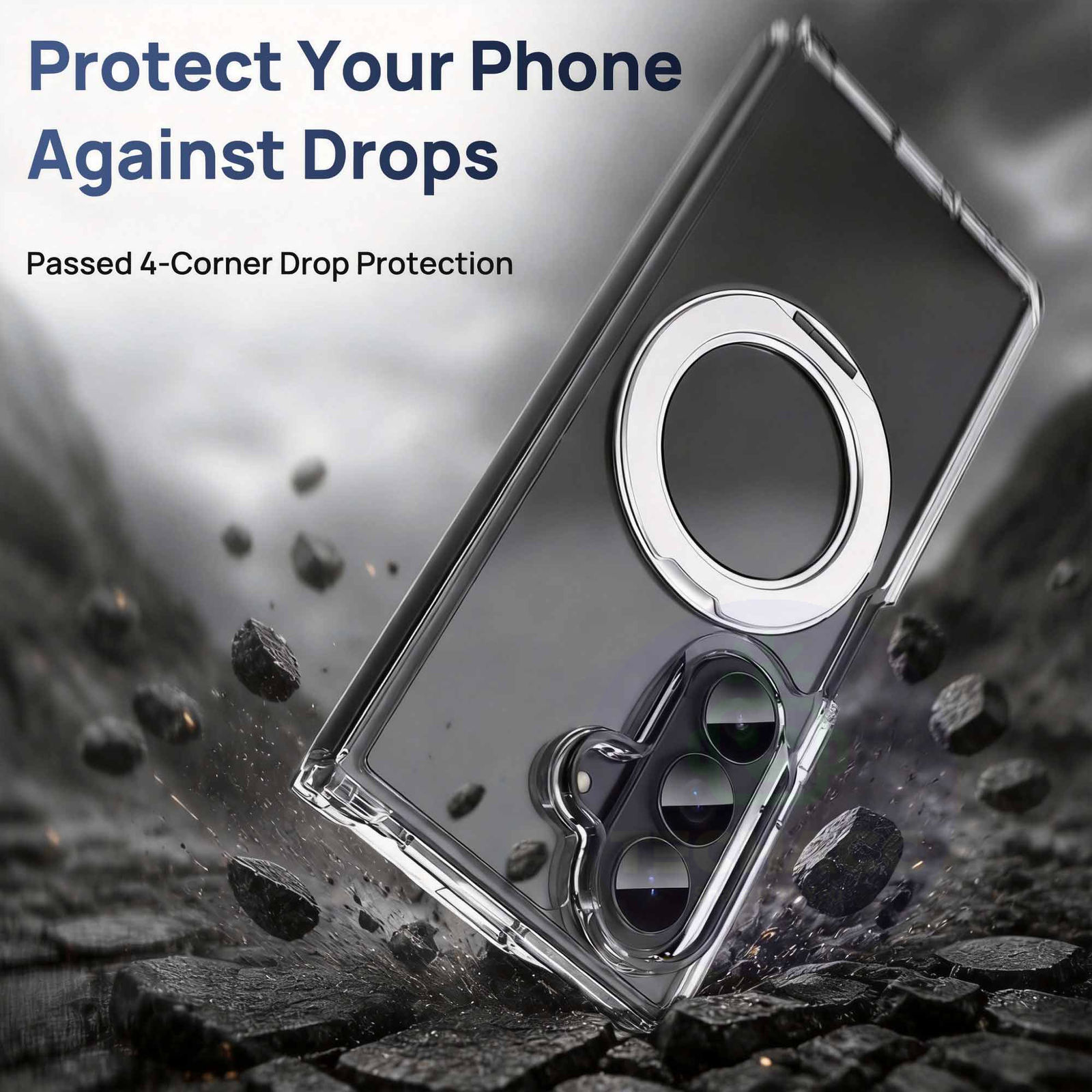 For Samsung Galaxy Z Fold 8 / Fold 8 Ultra Clear Magnetic Rotating Stand Case - image 7
