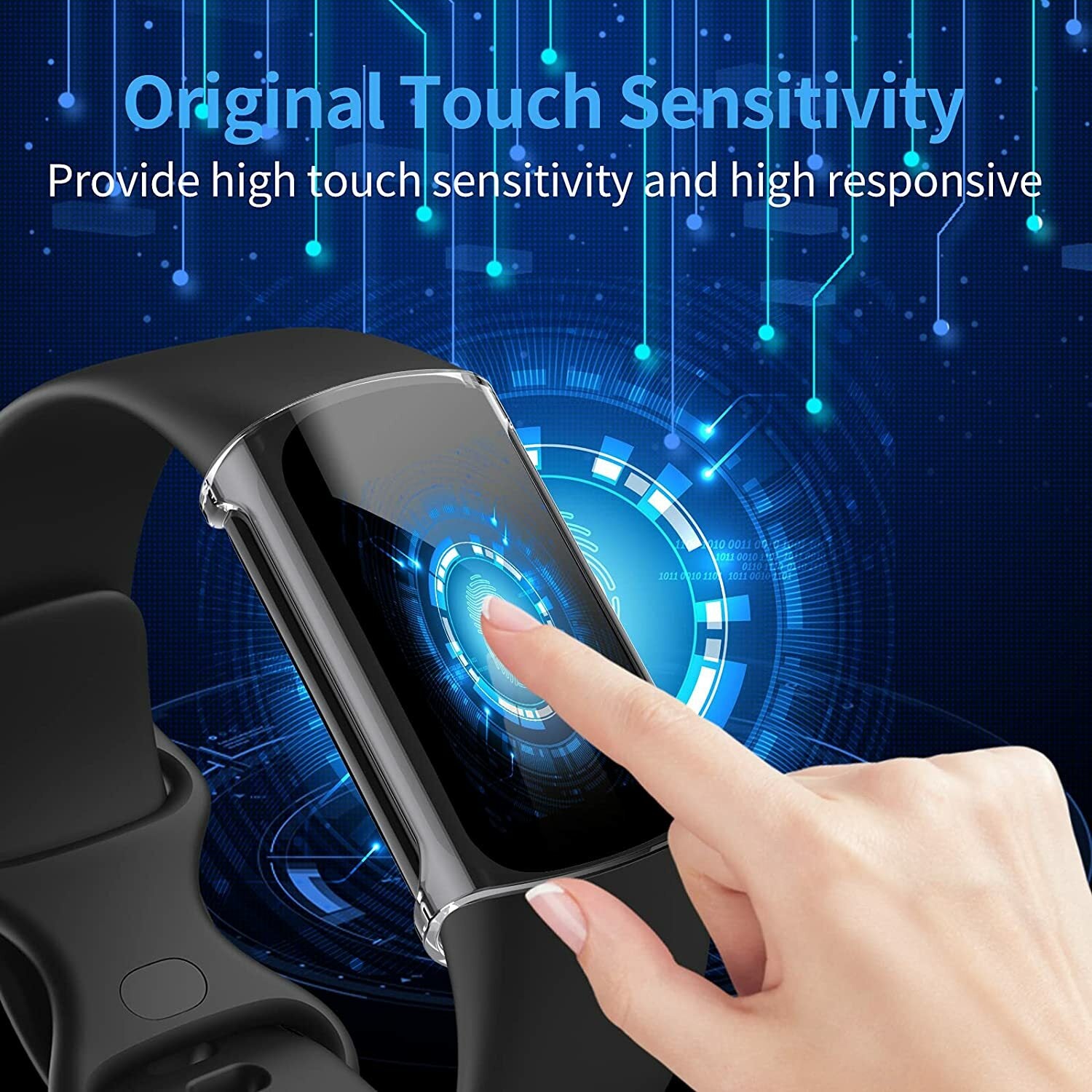 Full-Cover TPU Case Screen Protector for Fitbit Charge - image 3
