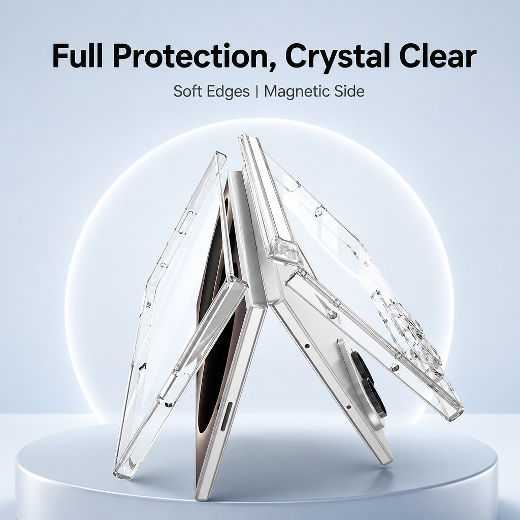 For Samsung Galaxy Z Flip 8 Clear Magnetic Shockproof Case - image 4