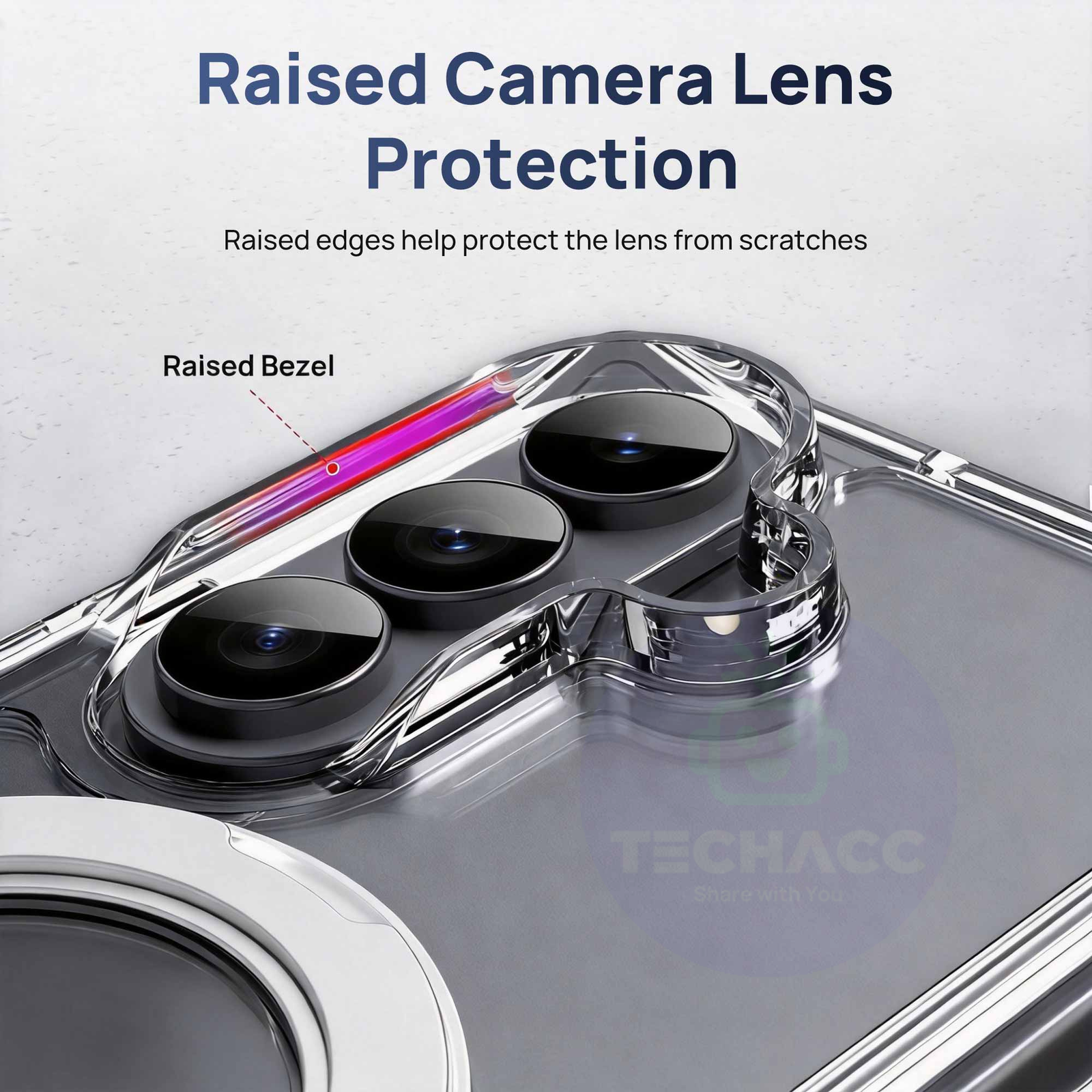 For Samsung Galaxy Z Fold 8 / Fold 8 Ultra Clear Magnetic Rotating Stand Case - image 3