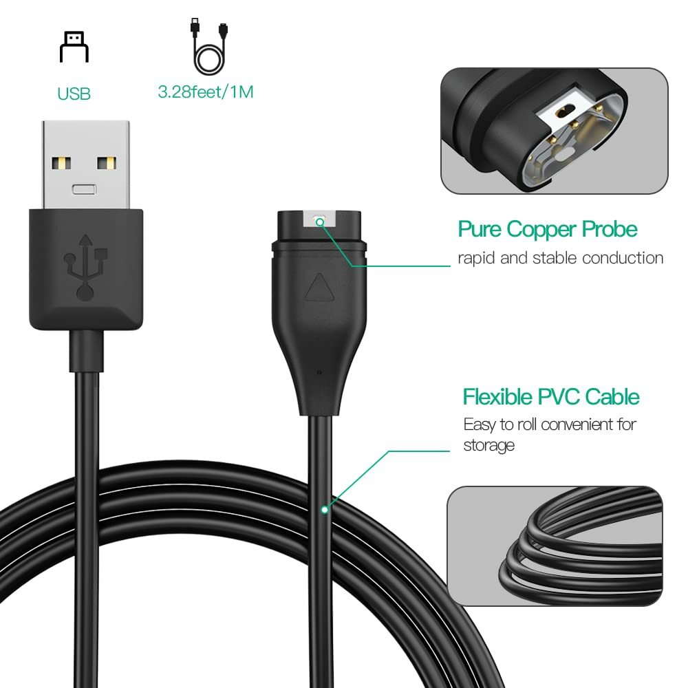 USB Charger Cable for Garmin Watches - image 2