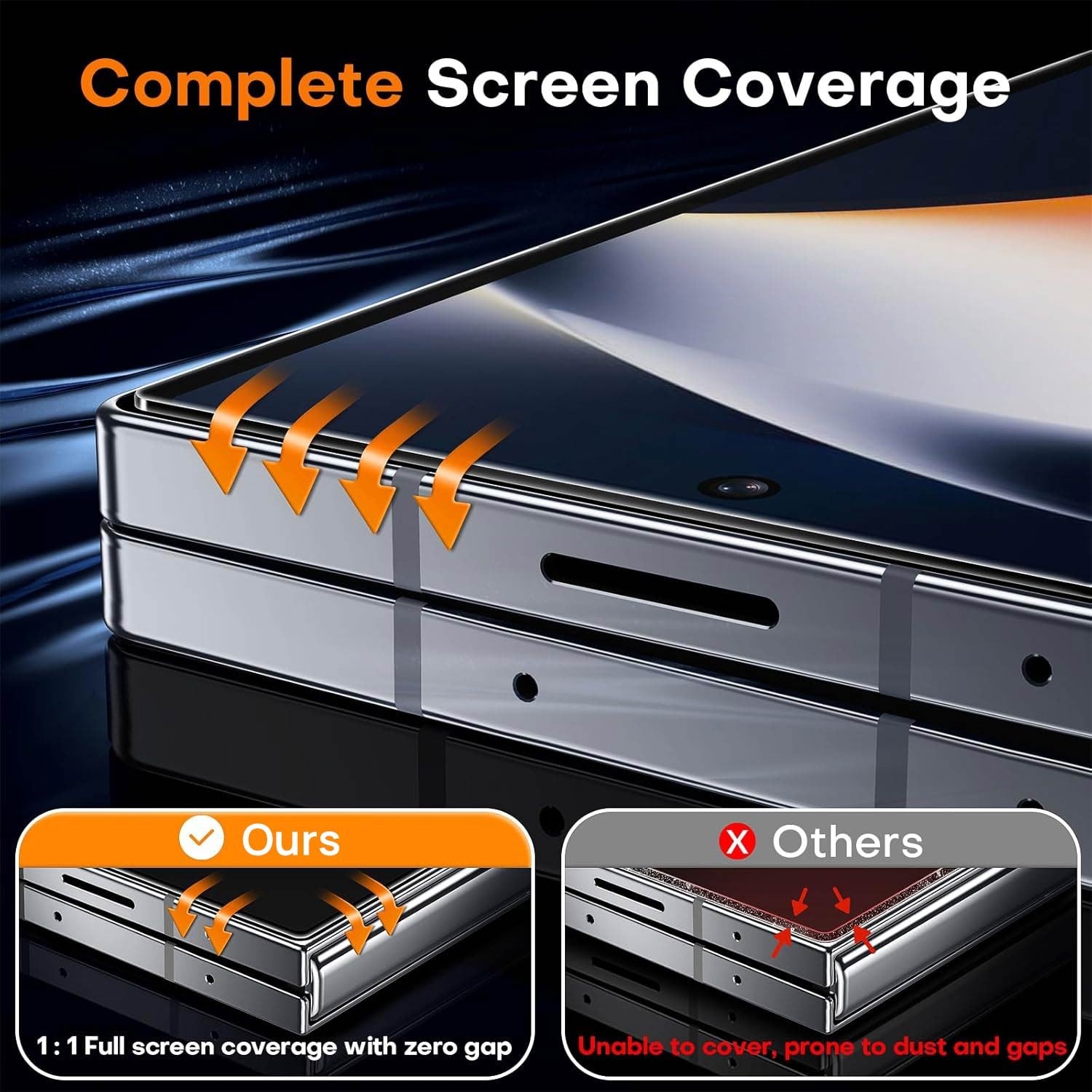 For Samsung Galaxy Z Fold 7 Easy-Install Clear & Privacy Screen Protector - image 5