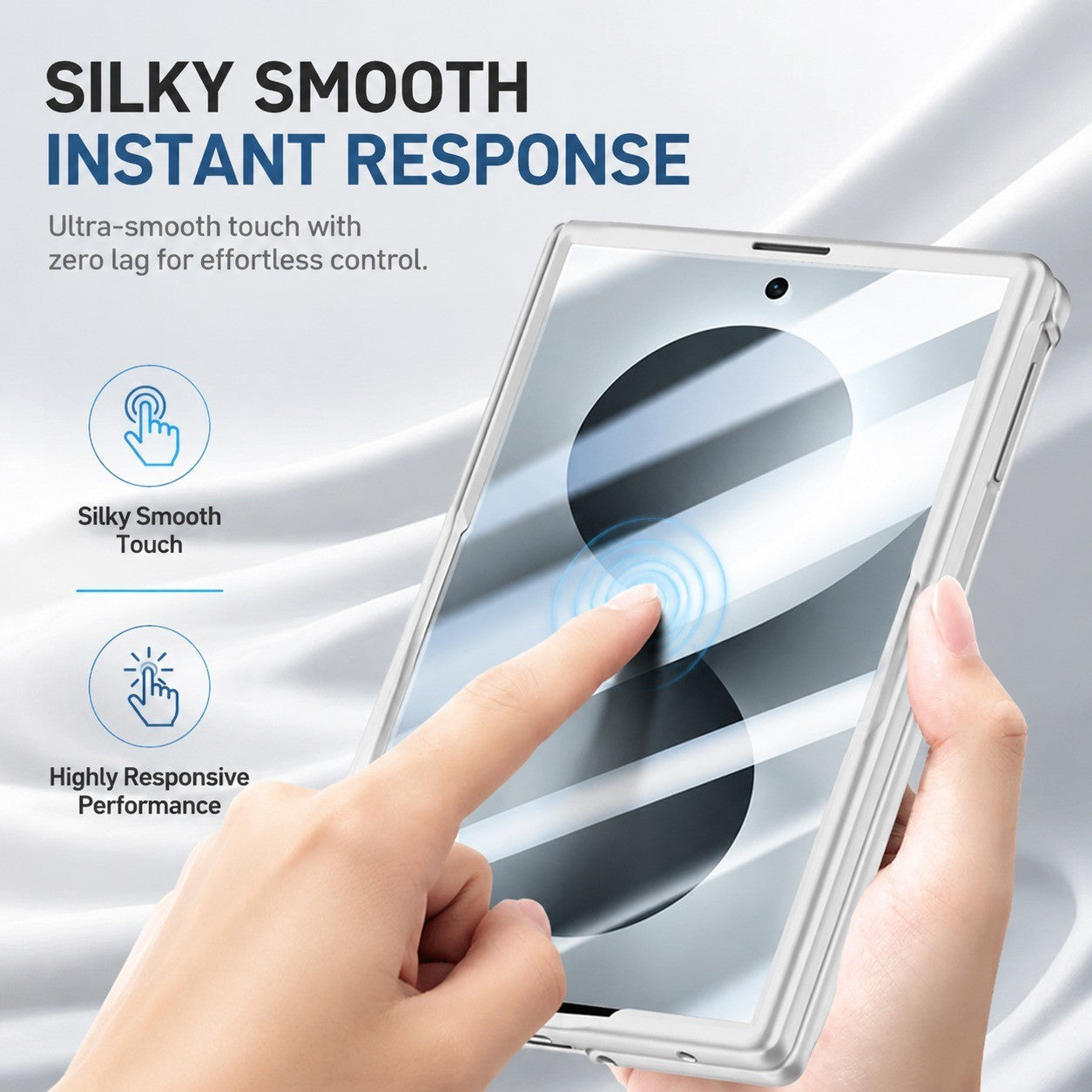 For Samsung Galaxy Z Fold 8 / Fold 8 Ultra Clear Magnetic Ring Kickstand Shockproof Case - image 7