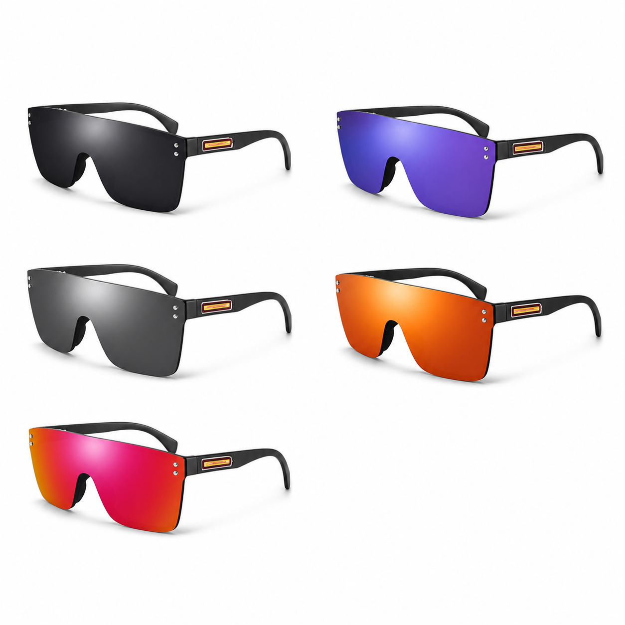 DUBERY Sunglasses Polarized Glasses Sports Driving Fishing Eyewear UV400 Unisex - white background main image