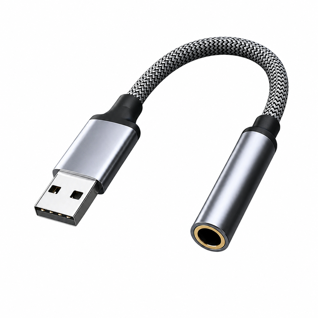 USB to 3.5mm Audio Adapter – clean white background main image
