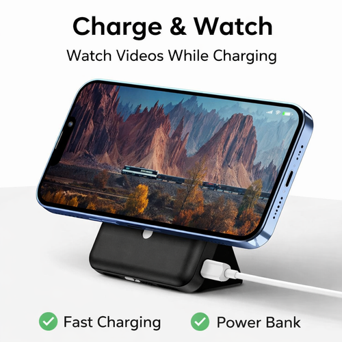 5000mAh Magnetic Power Bank with Stand - image 6