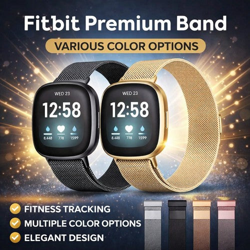 Milanese Metal Band for Fitbit Versa and Sense - image 1