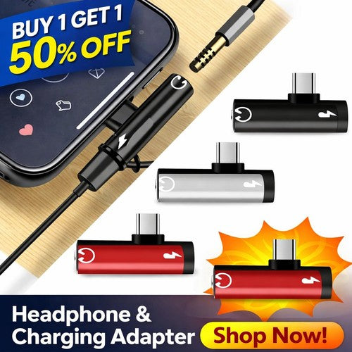 USB-C Charging & 3.5mm Audio Adapter - image 1
