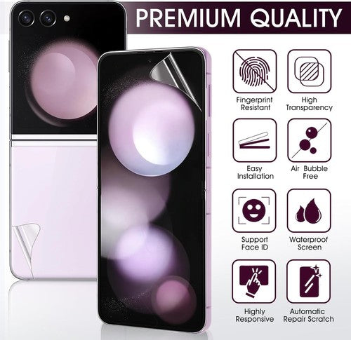 2 Sets For Samsung Galaxy Z Flip 8 Hydrogel Full-Cover Screen Protector - image 7