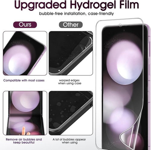 2 Sets For Samsung Galaxy Z Flip 8 Hydrogel Full-Cover Screen Protector - image 5