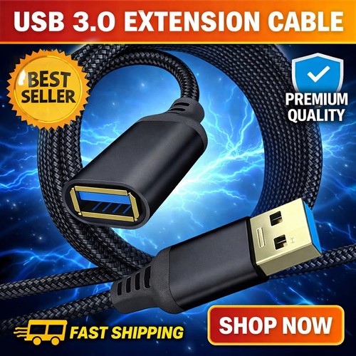 Braided USB 3.0 Extension Cable - image 1