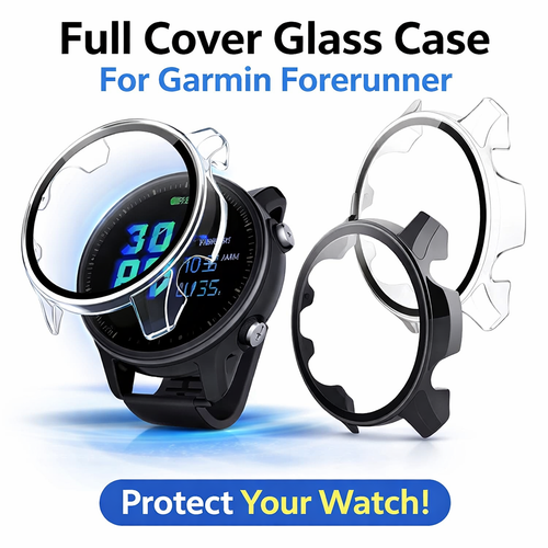 Case Glass Screen Protector for Garmin Forerunner - image 1