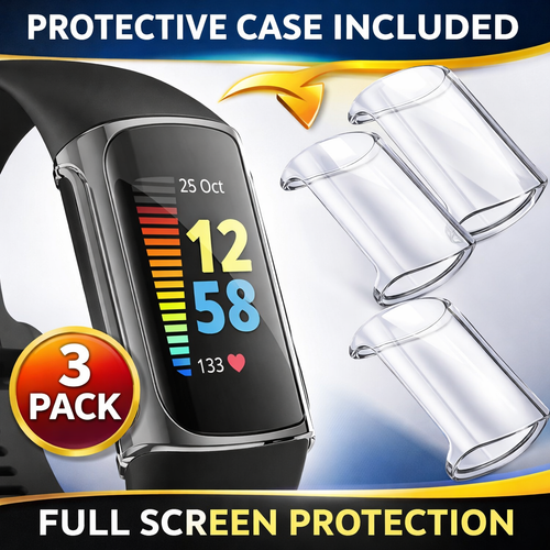 Full-Cover TPU Case Screen Protector for Fitbit Charge - image 1
