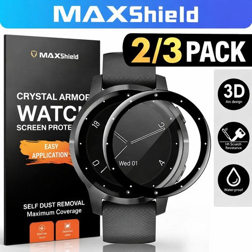 3 Pack Full-Cover Screen Protector for Garmin Venu and Vivoactive - image 1