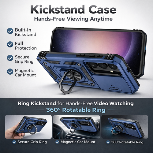 For Samsung Galaxy A16 A17 A26 A27 A36 A37 A56 A57 Magnetic Ring Holder Case - image 6