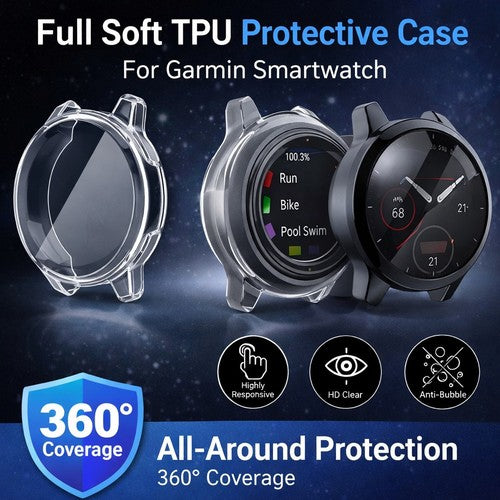 TPU Case Screen Protector for Garmin Venu and Vivoactive - image 1