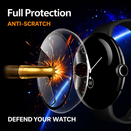 Clear Glass Case Screen Protector for Google Pixel Watch - image 3