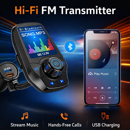 Bluetooth FM Transmitter & Car Charger - image 4